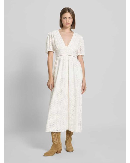 Pepe Jeans Natural Midikleid aus reiner Baumwolle Modell 'OPRAH'