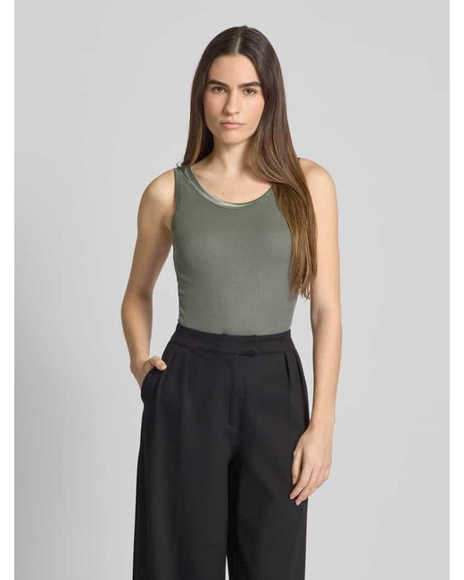 Soya Concept Gray Tanktop in Ripp-Optik Modell 'RYAN'