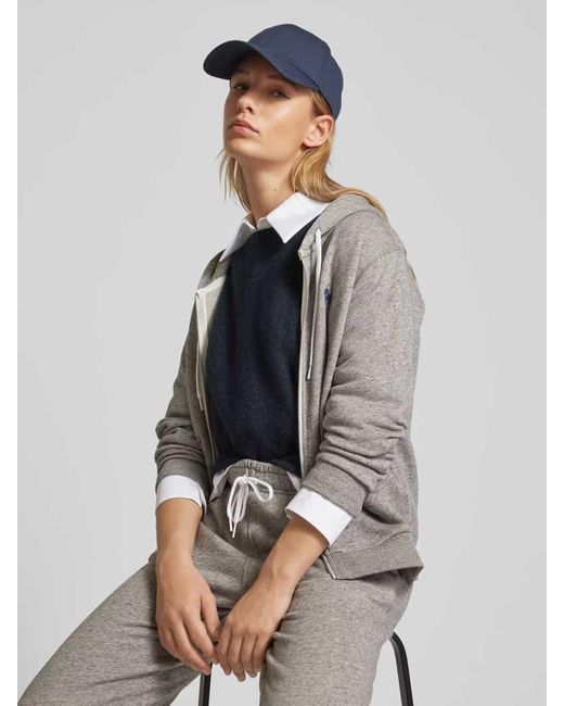 Polo Ralph Lauren Sweatjacke mit Logo-Stitching in Gray für Herren