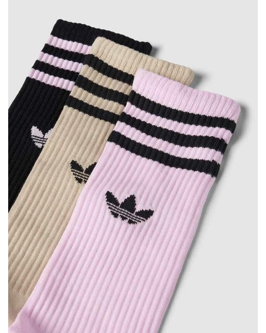 Adidas Originals Socken mit Label-Detail im 3er-Pack in Pink für Herren