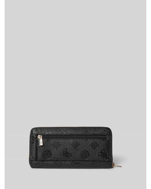 Guess Gray Portemonnaie mit Label-Detail Modell 'CRESIDIA'