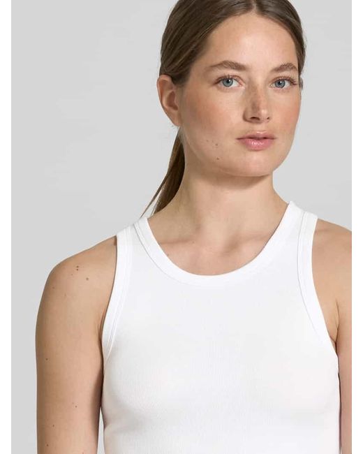 Samsøe & Samsøe White Tanktop mit Rundhalsausschnitt Modell 'ALEXO'