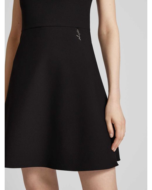 HUGO Mini-jurk Met Viscose in het Black