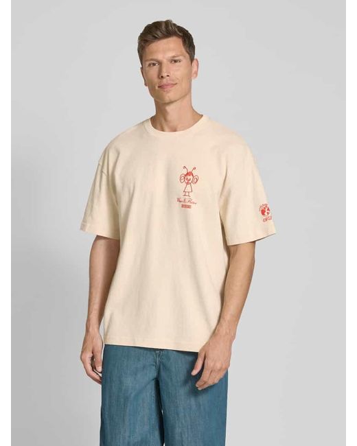 Deus Ex Machina T-Shirt mit Label-Print in Natural für Herren