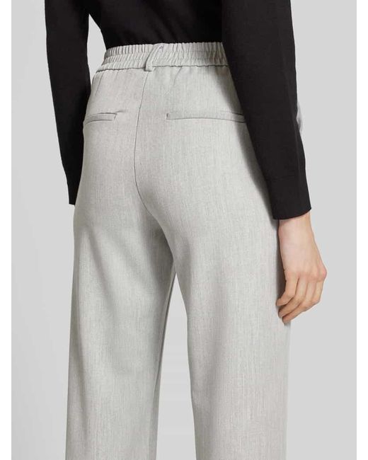 Vero Moda Gray Straight Fit Hose Mit Gürtelschlaufen Modell 'Maya'