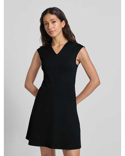 Boss Black Leicht ausgestelltes Minikleid aus Viskose-Mix