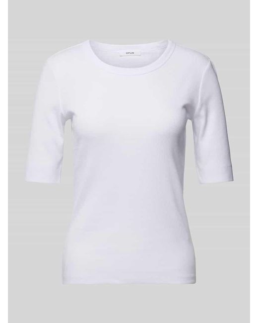 Opus White T-Shirt mit Rundhalsausschnitt Modell 'Sustafa'