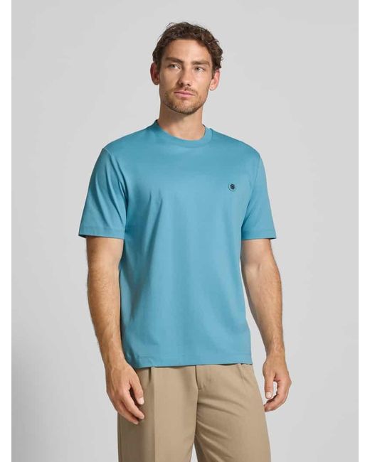 Boss Regular Fit T-Shirt aus reiner Baumwolle Modell 'TAUT' in Blue für Herren