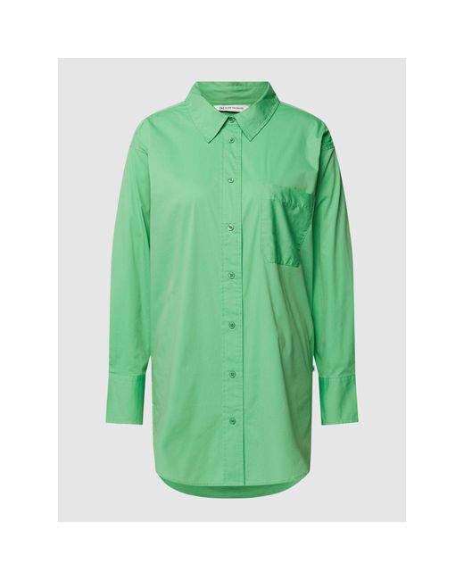 Tom Tailor Denim Green Hemdbluse mit Brusttasche