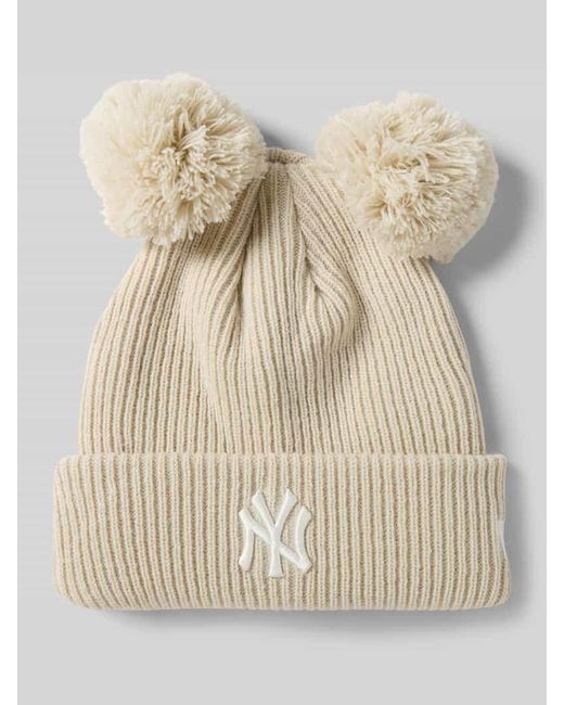 KTZ Natural Beanie mit Label-Detail