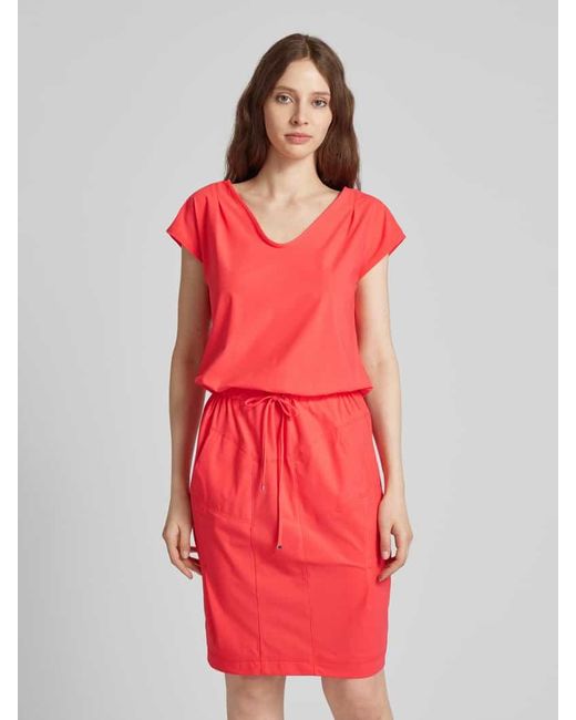 RAFFAELLO ROSSI Red Knielanges Kleid Mit Schnürrung Modell 'Gira'