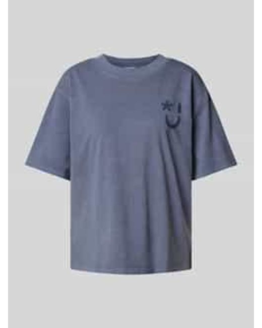 Jake*s T-shirt Met Logoprint in het Blue