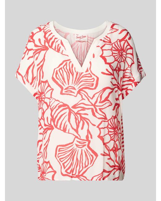 Ouí Regular Fit Blouseshirt Met V-hals in het Pink
