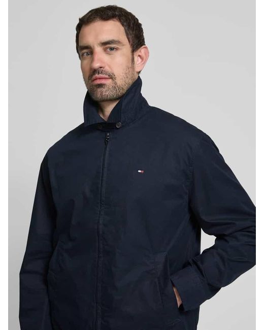 Tommy Hilfiger Regular Fit Blouson aus reiner Baumwolle in Blue für Herren