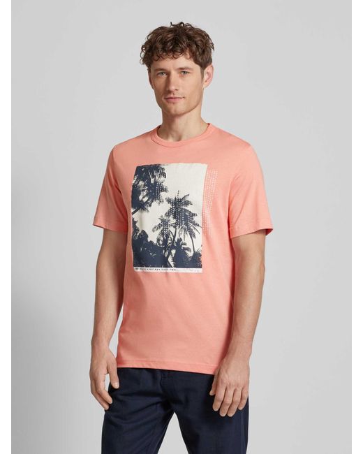 Tom Tailor T-Shirt mit Motiv-Print in Multicolor für Herren