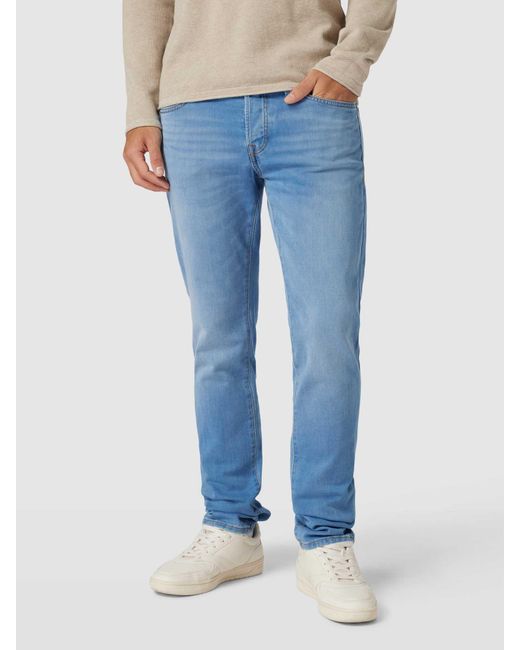Jack & Jones Slim Fit Jeans im 5-Pocket-Design Modell 'GLENN' in Blue für Herren
