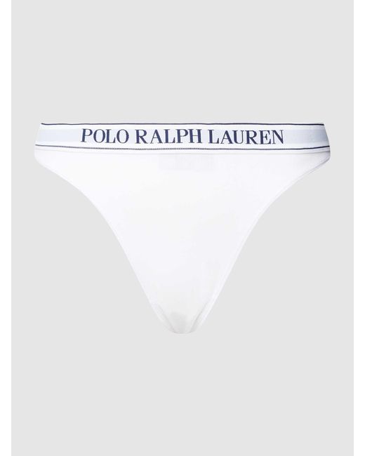 Polo Ralph Lauren White String mit elastischem Bund
