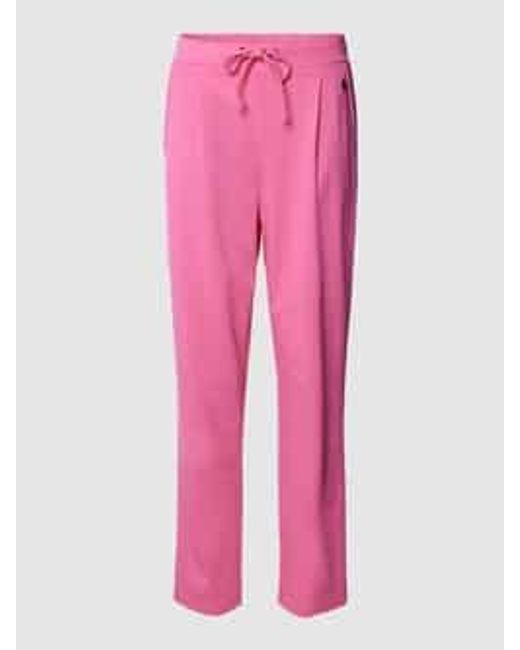 Fransa Broek Met Applicatie, Model 'Zastretch' in het Pink