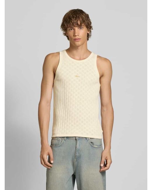 BLKVIS Tanktop mit Label-Stitching in Natural für Herren
