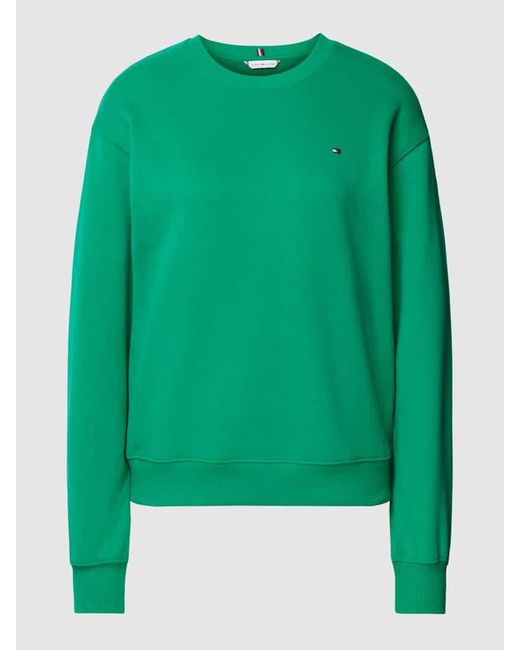 Tommy Hilfiger Sweatshirt mit Logo-Stitching in Green für Herren