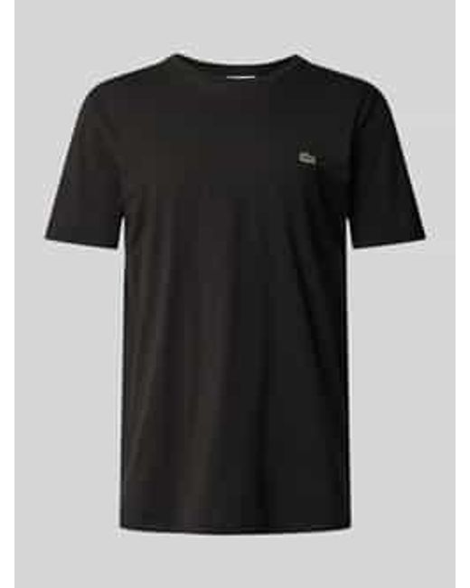 Lacoste T-shirt Met Ronde Hals in het Black voor heren