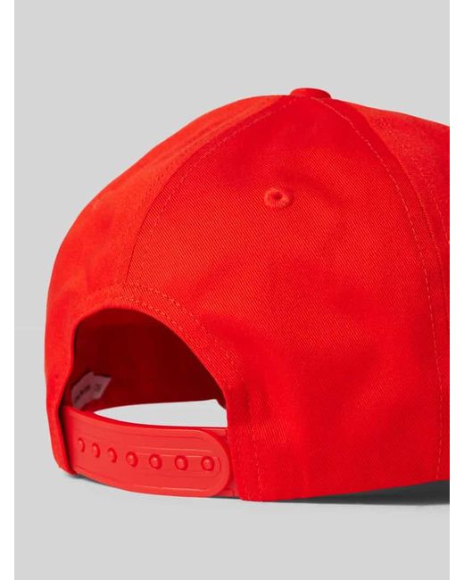 Calvin Klein Red Basecap mit Label-Stitching Modell 'MONOGRAM'