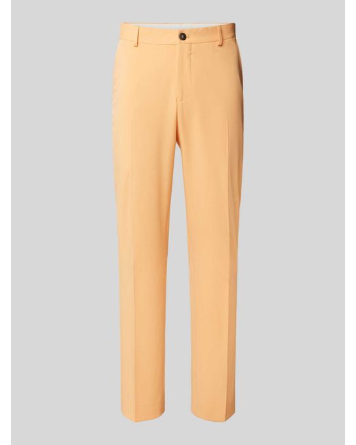 SELECTED Slim Fit Pantalon Met Persplooien, Model 'Liam' in het Multicolor voor heren