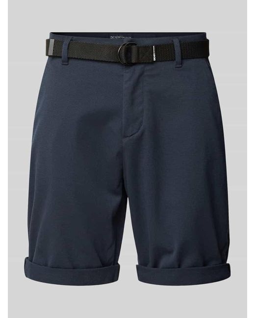 Tom Tailor Regular Fit Chinoshorts mit Gürtel in Blue für Herren