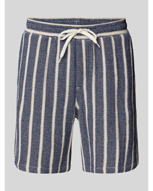 Jack & Jones Regular Fit Korte Broek Met Structuurmotief in het Blue voor heren