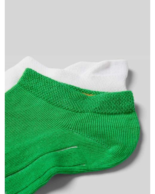 Camano Green Sneakersocken mit Label-Print im 2er-Pack