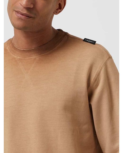 Be Edgy Oversized Sweatshirt aus Baumwolle Modell 'Amos' in Brown für Herren