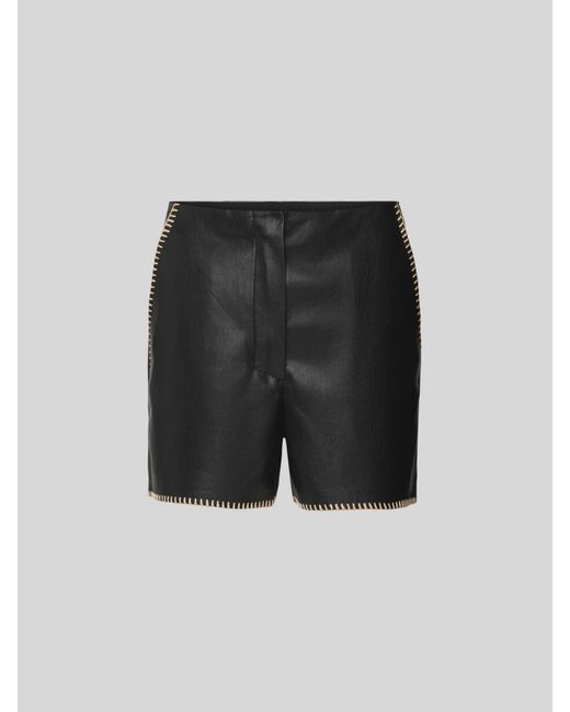 Nanushka Black Shorts mit Zierbesatz