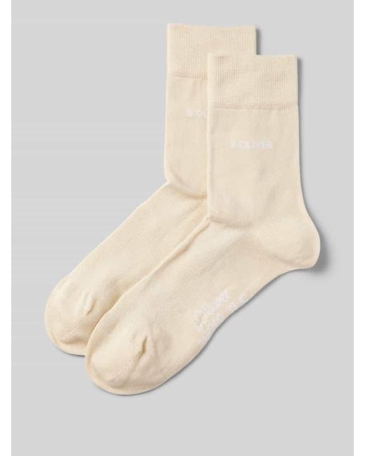 S.oliver Socken Aus Viskose-Mix Im 2Er-Pack in Natural für Herren