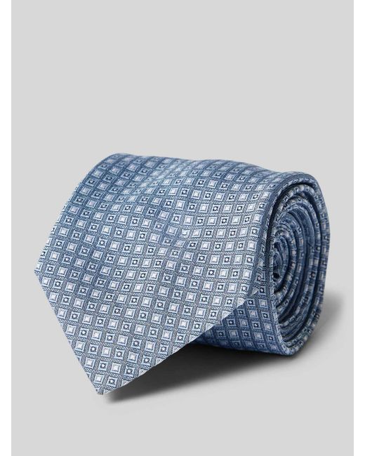 Boss Stropdas Met All-over Look (6 Cm) in het Blue voor heren