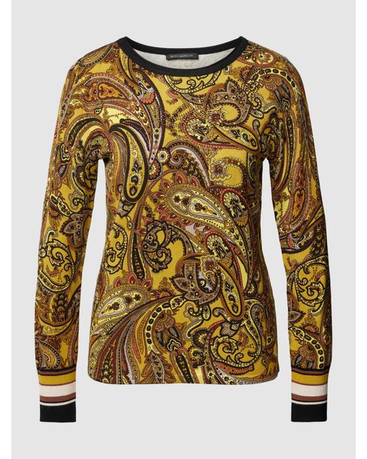 Betty Barclay Multicolor Strickpullover mit Paisley-Muster