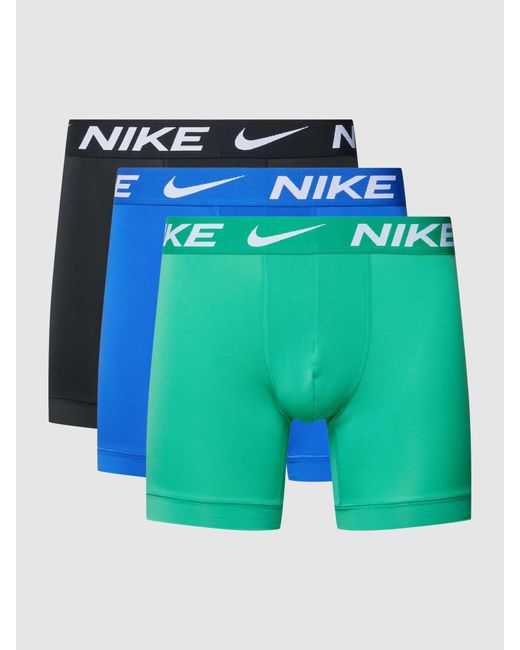 Nike Boxershorts mit elastischem Logo-Bund im 3er-Pack in Green für Herren