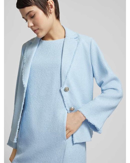 White Label Blue Knielanges Kleid mit Rundhalsausschnitt