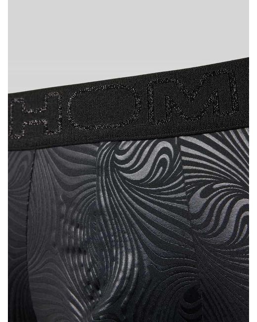 Hom Trunks mit Allover-Muster Modell 'OSLO' in Black für Herren