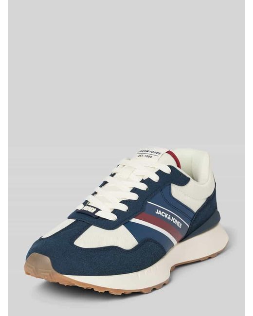 Jack & Jones Sneaker mit Label-Details Modell 'BOSTON COMBO' in Blue für Herren