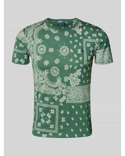 Polo Ralph Lauren Custom Slim Fit T-Shirt mit Rundhalsausschnitt in Green für Herren