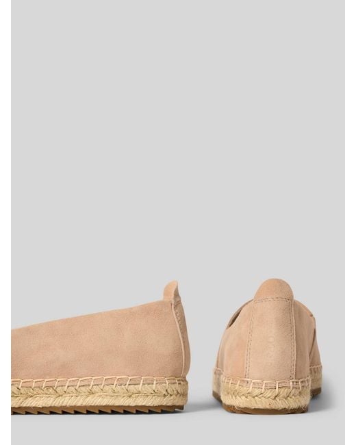 Marc O' Polo Espadrilles Van Echt Leer in het Natural