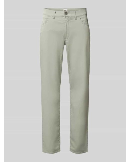 Brax Regular Fit Chino im 5-Pocket-Design Modell 'ULTRALIGHT' in Green für Herren