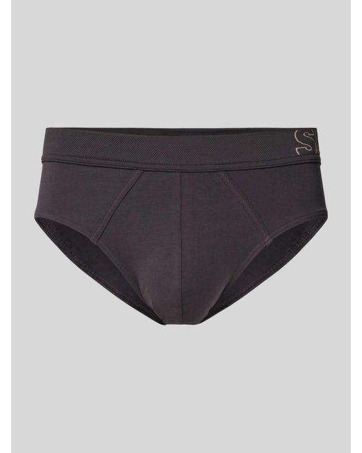 SLG Slip Met Elastische Band Met Label in het Blue voor heren