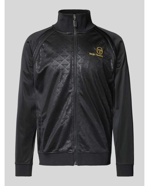 Sergio Tacchini Trainingsjack Met Labelstitching in het Black voor heren