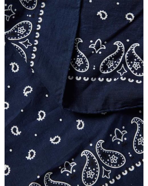 Polo Ralph Lauren Blue Schal mit Paisley-Muster Modell 'ICONS'