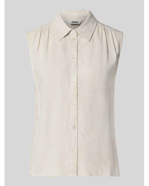 ONLY Overhemdblouses in het Natural