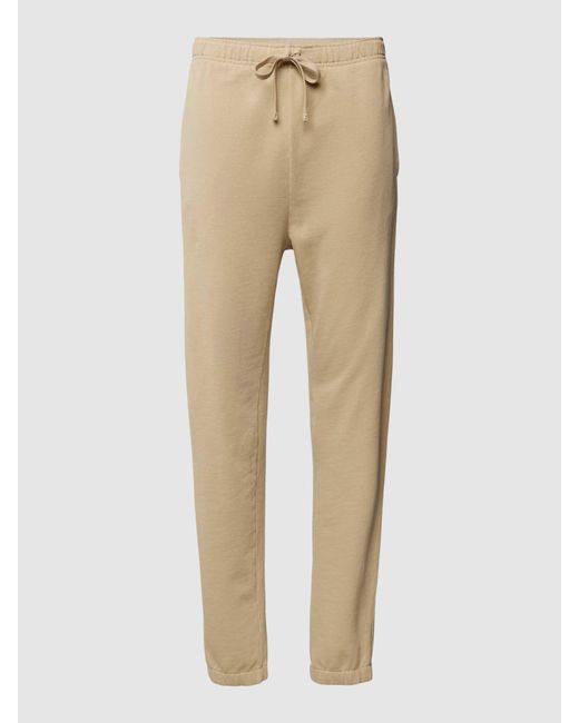 Polo Ralph Lauren Regular Fit Sweatpants Met Logostitching in het Natural voor heren