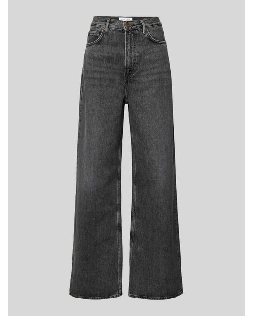 Samsøe & Samsøe Wide Leg Jeans in het Gray