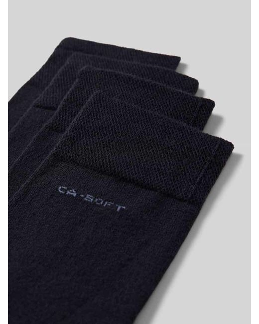 Camano Socken Mit Label-Stitching Im 3Er-Pack in Blue für Herren
