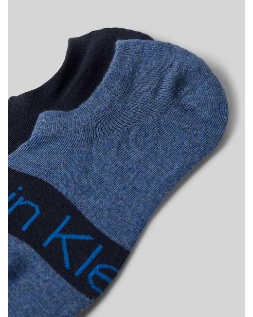 Calvin Klein Sneakersocken Mit Label-Print in Blue für Herren